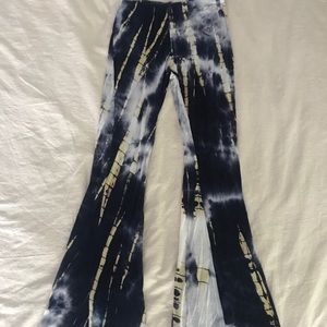 Cotton tie-dye flair pants! Size medium